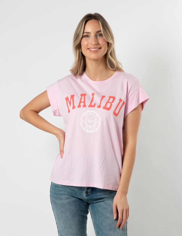 Stella + Gemma - Malibu Cuff Sleeve Tee Candy
