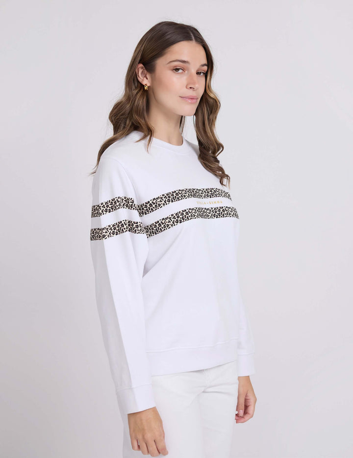 Stella + Gemma - Essential Sweat Icon White