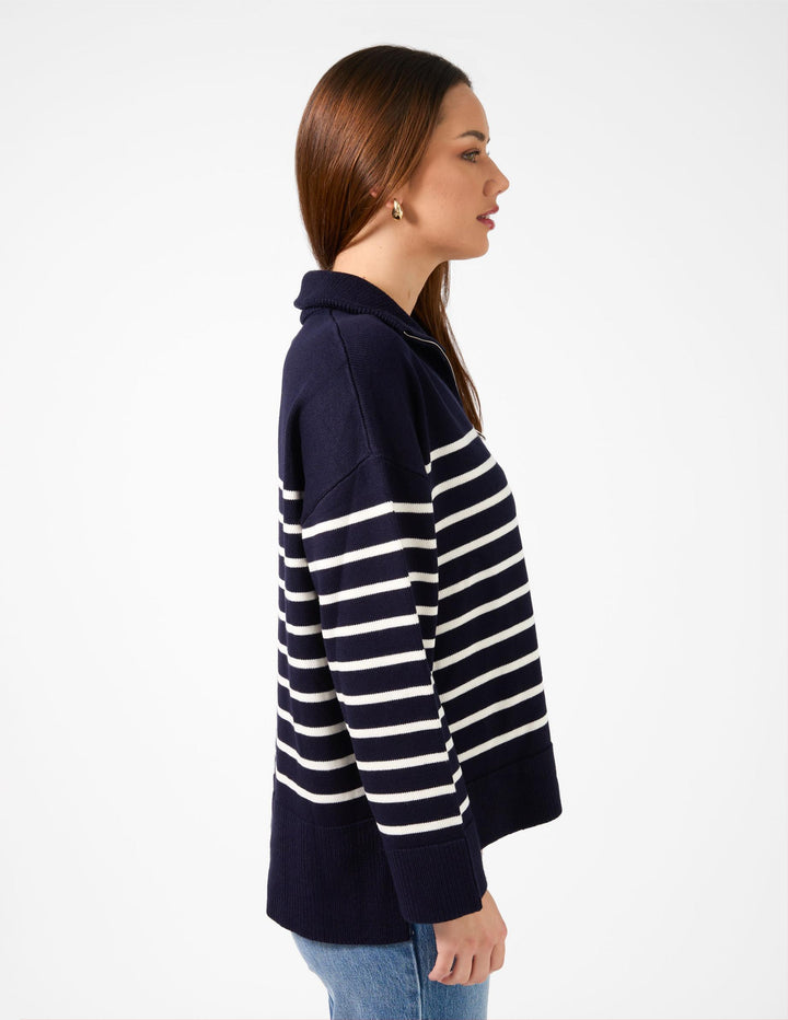 Stella + Gemma - Holland Jumper Navy / Stripe