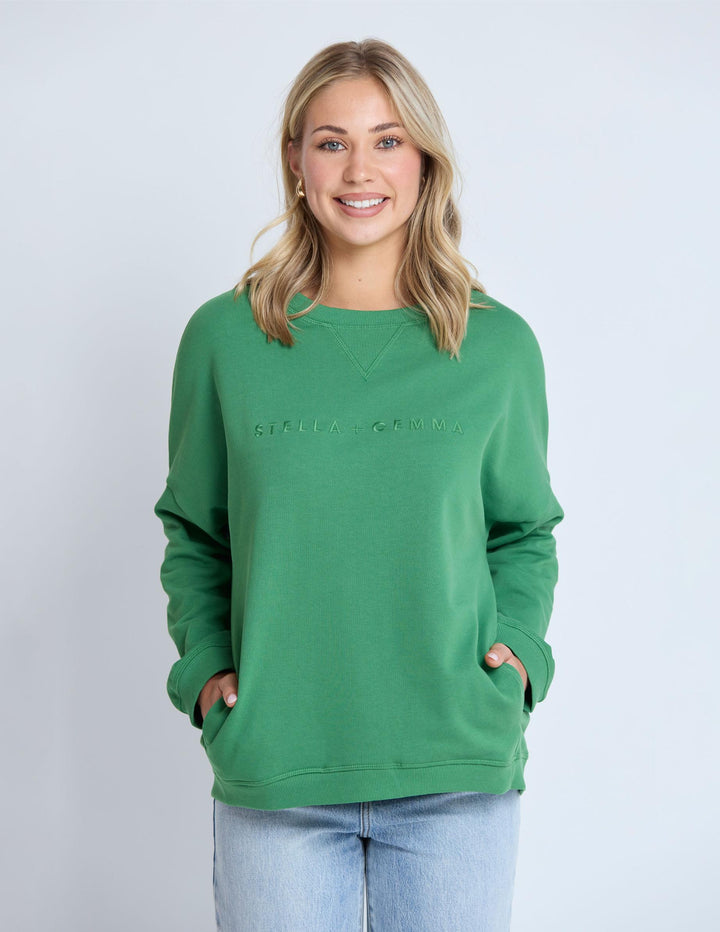 Stella + Gemma - Newport Pocket Crew Basil
