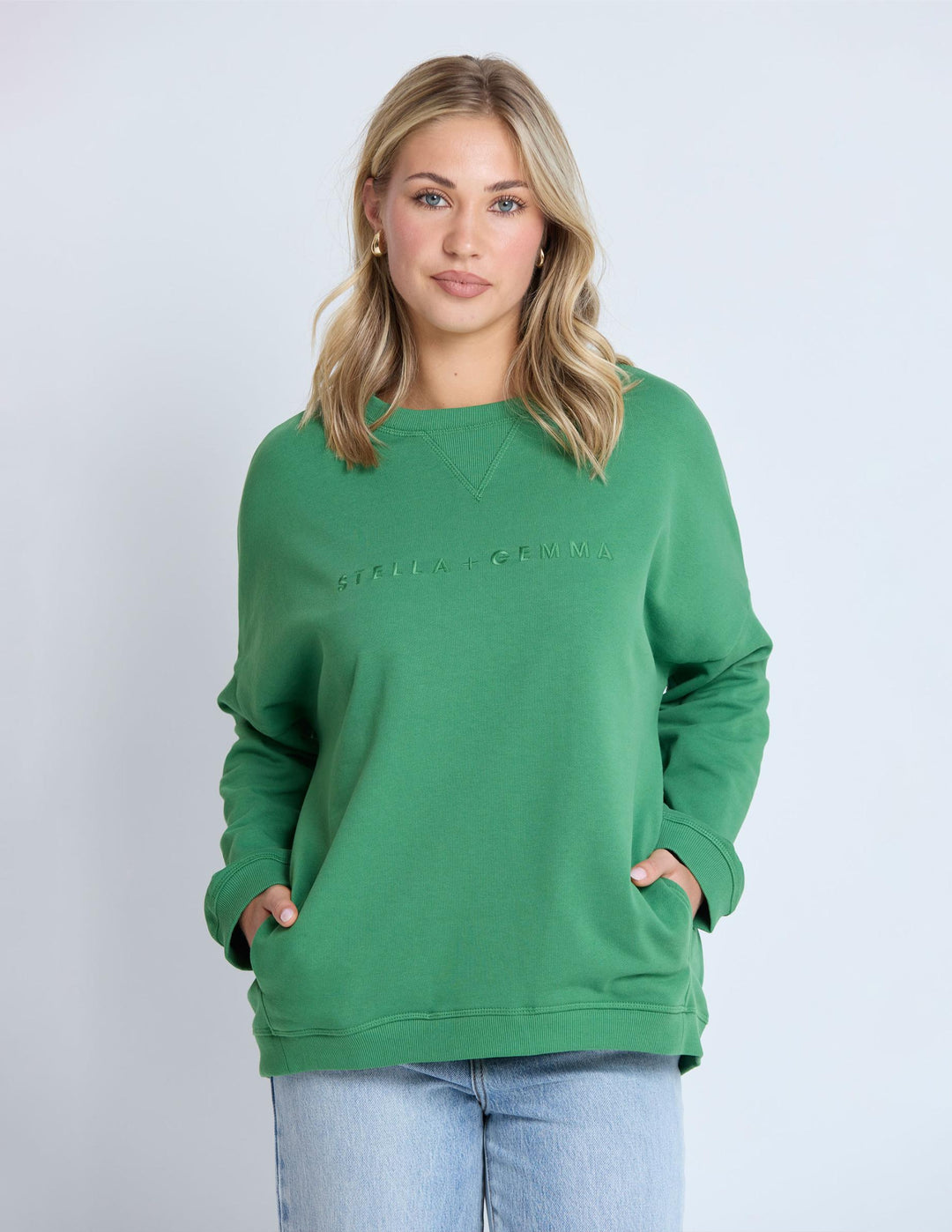 Stella + Gemma - Newport Pocket Crew Basil