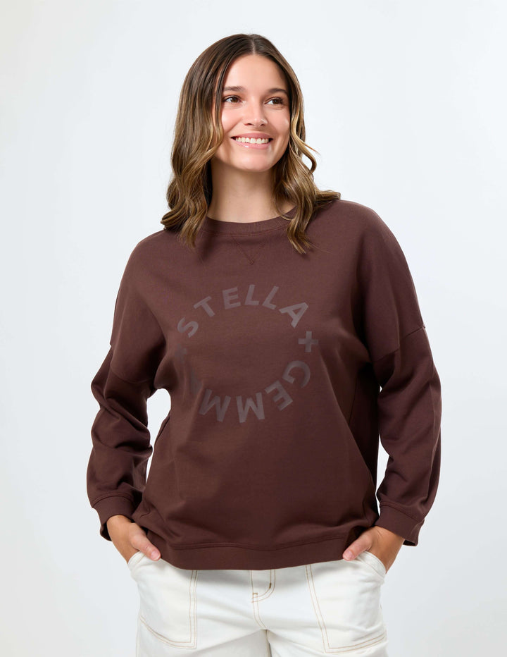 Stella + Gemma -Newport Sweat Chocolate