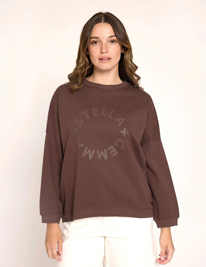 Stella + Gemma -Newport Sweat Chocolate