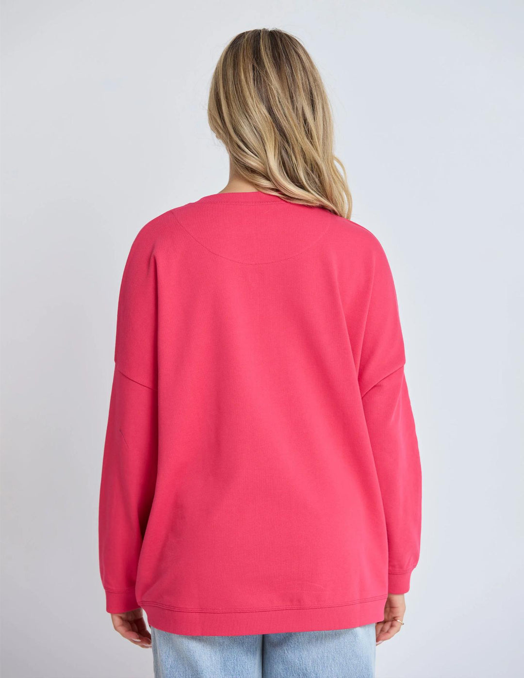 Stella + Gemma - Newport Pocket Crew Sweat Raspberry