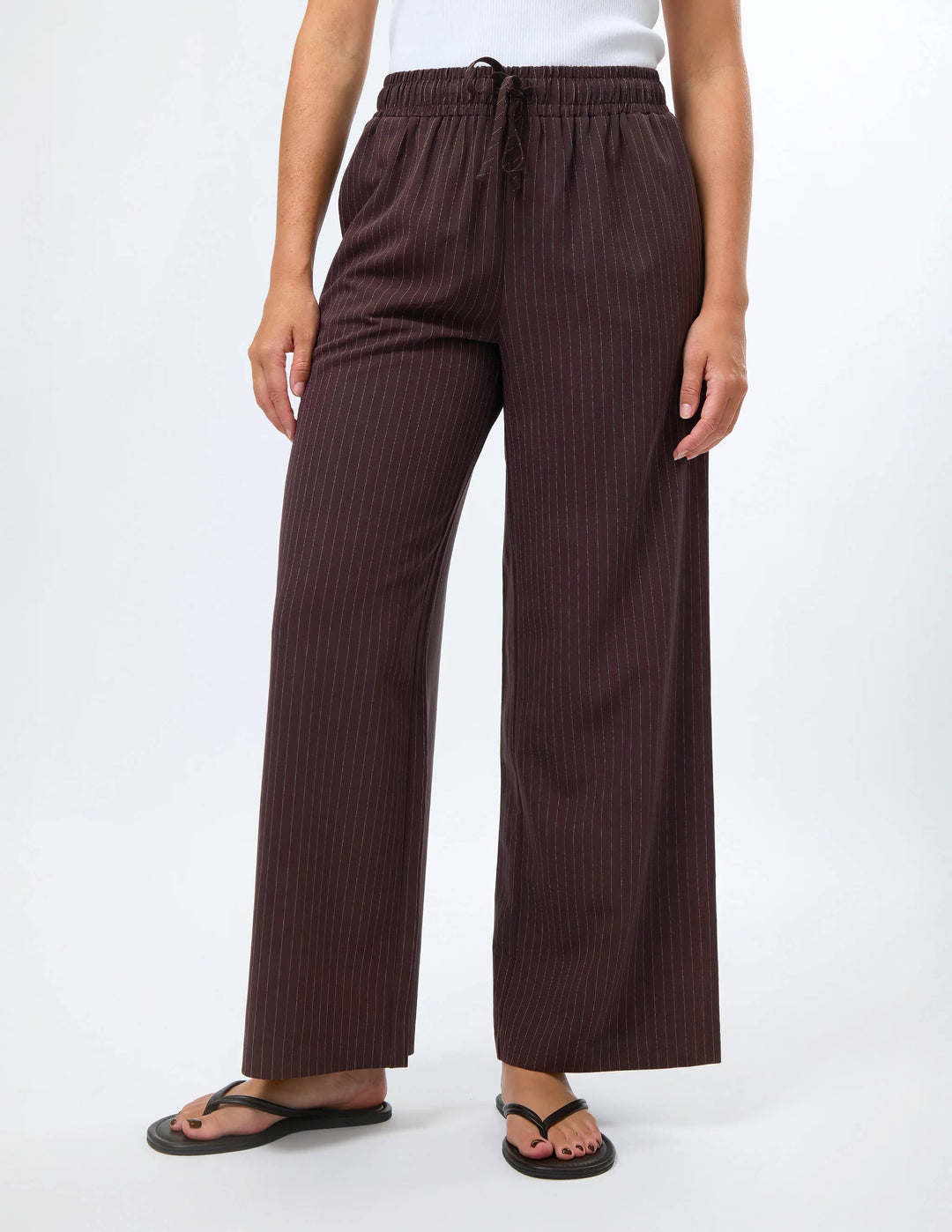 Stella + Gemma - Nora Pant Raisin Pinstripe