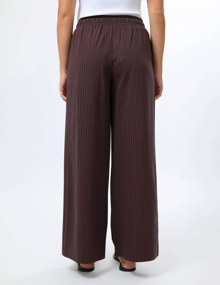 Stella + Gemma - Nora Pant Raisin Pinstripe