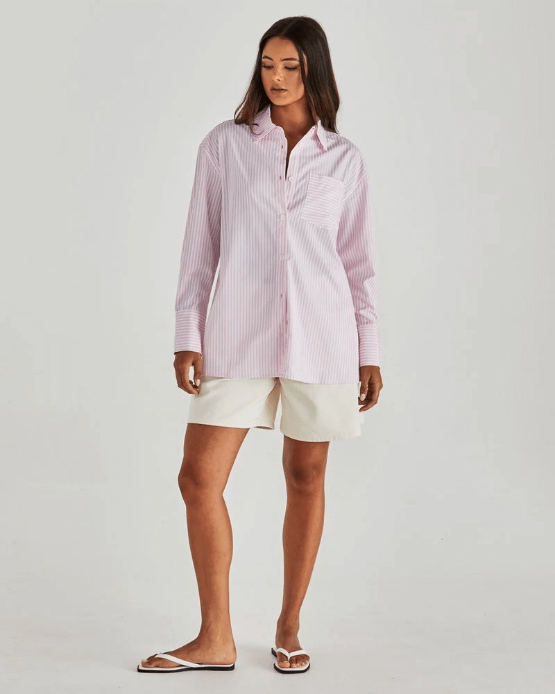 Sass - Ambrose Shirt Pink Stripe