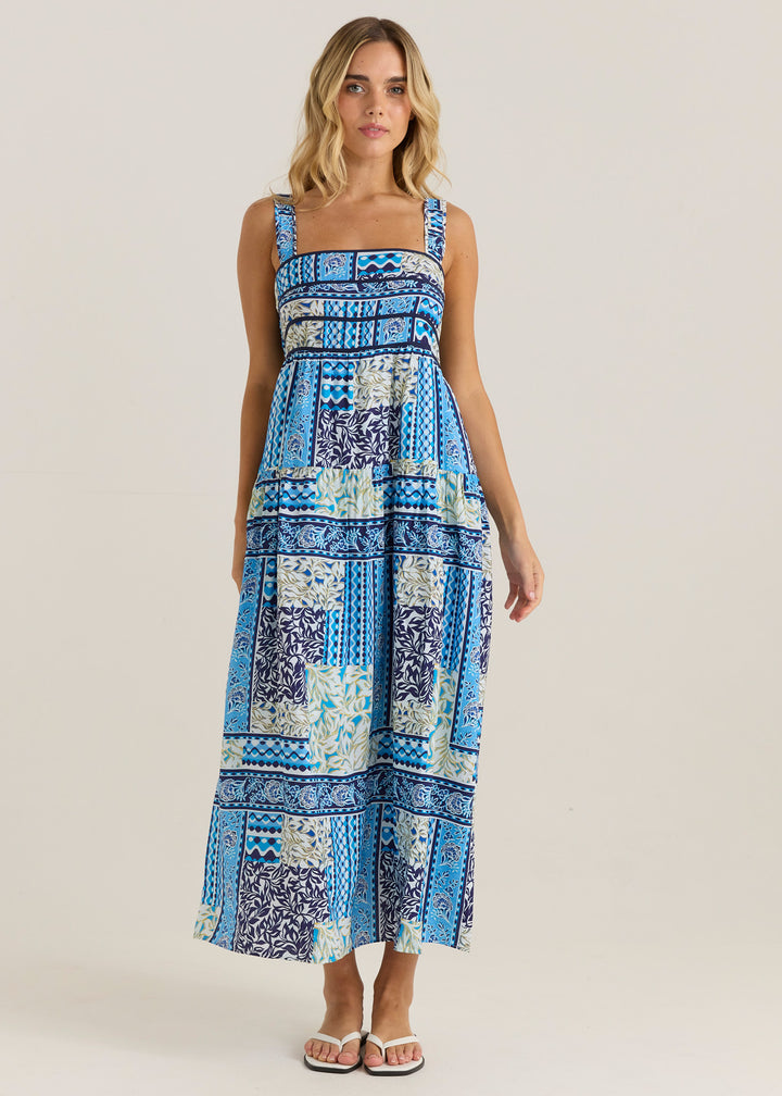 Sass - Isra Midi Dress Sea Meadow