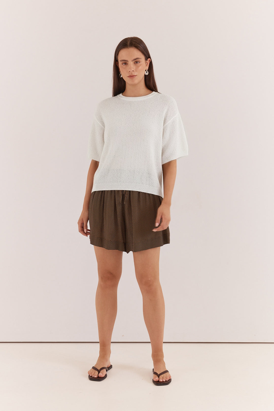 Sass - Noni Knit Tee Off White