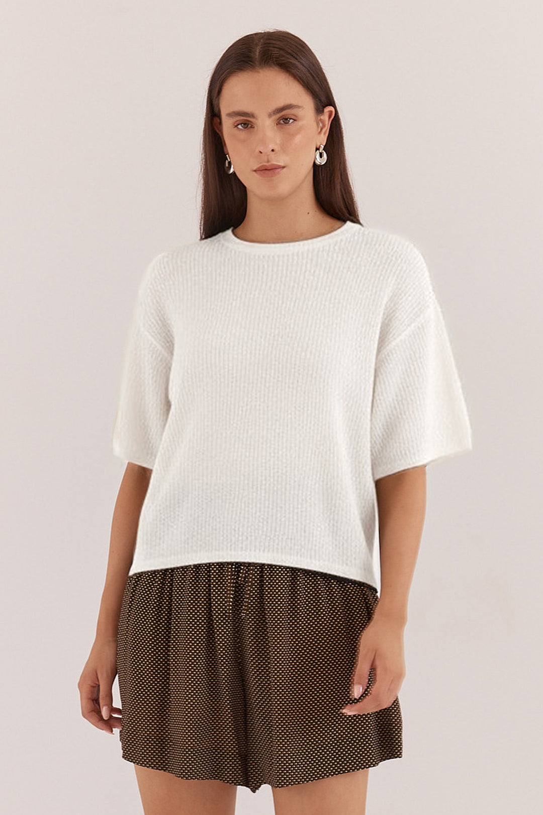 Sass - Noni Knit Tee Off White