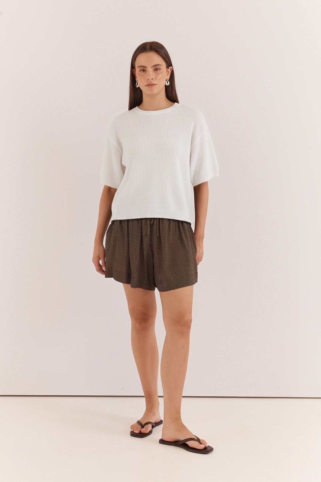 Sass - Noni Knit Tee Off White