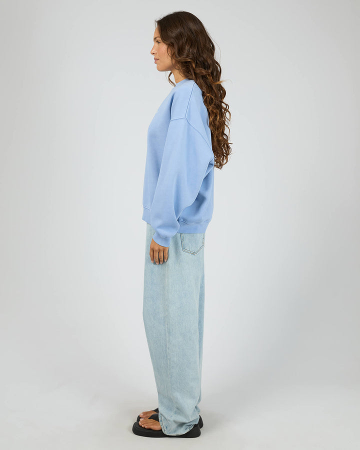 Silent Theory - Logo Crew Light Blue