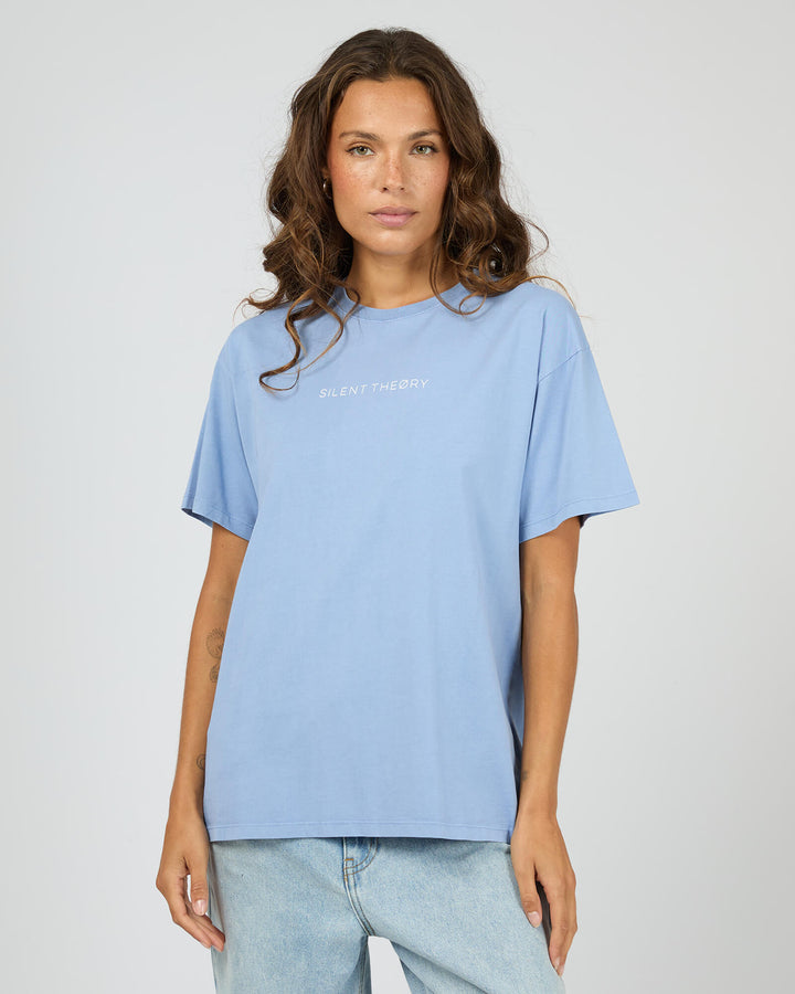 Silent Theory - Logo Tee Light Blue