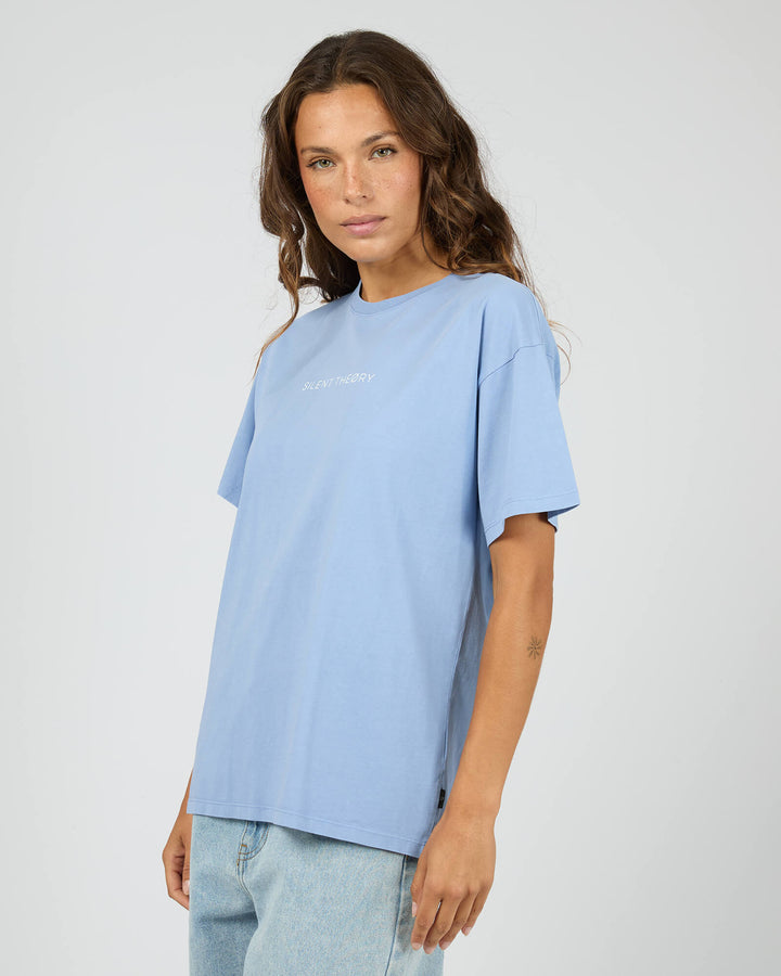Silent Theory - Logo Tee Light Blue