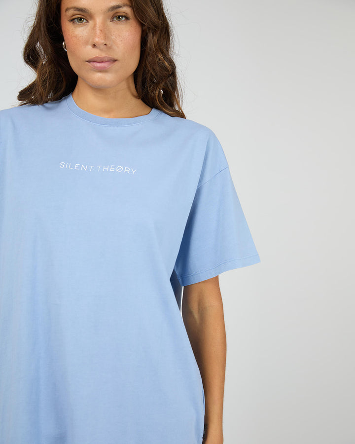 Silent Theory - Logo Tee Light Blue