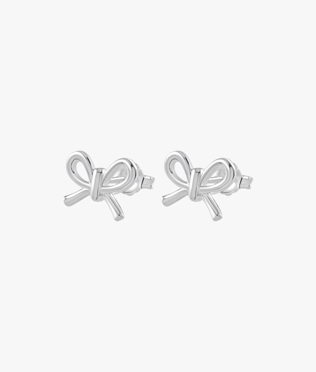 Von Treskow - Bow Stud Earrings Silver