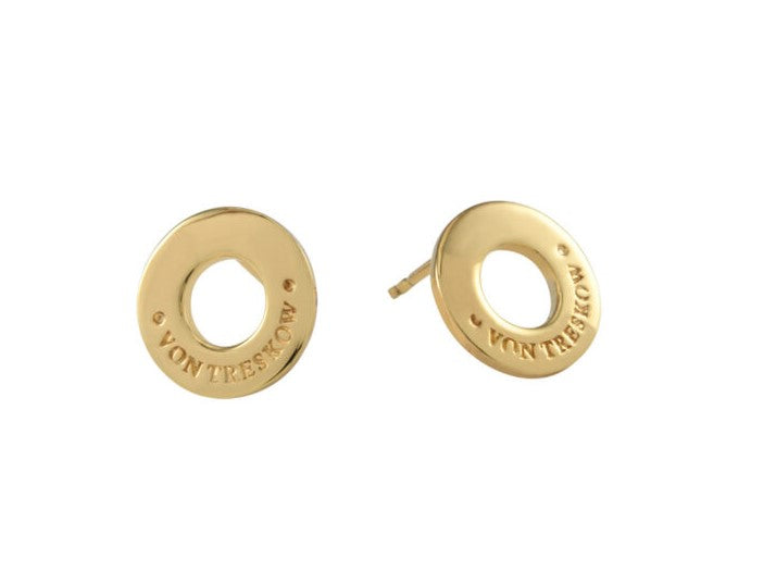 Von Treskow - Disc Studs Gold