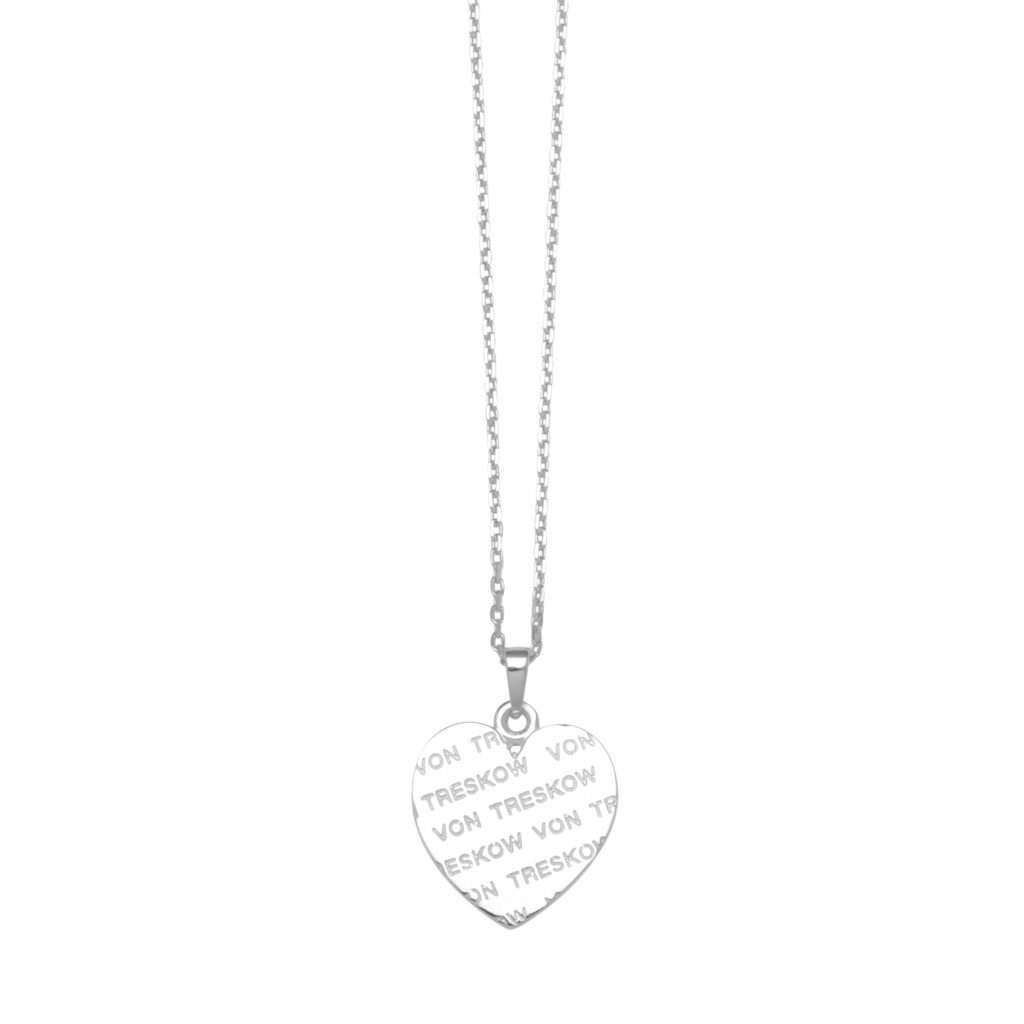 Von Treskow - Adjustable Necklace With Vt Liebe Heart Silver