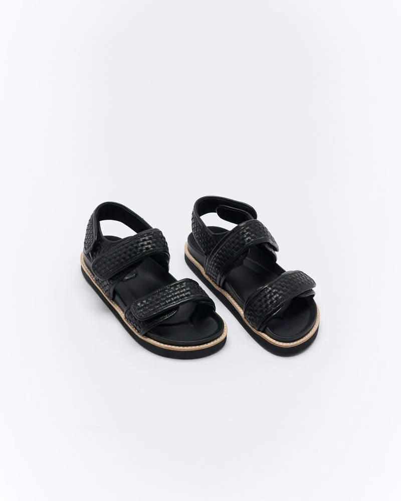 Walnut Melbourne - Payo Sandal Black