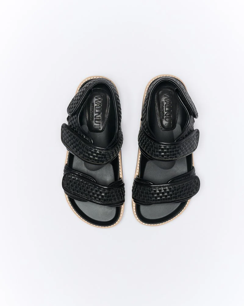 Walnut Melbourne - Payo Sandal Black
