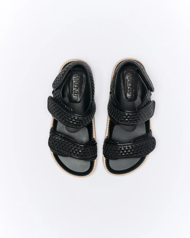 Walnut Melbourne - Payo Sandal Black