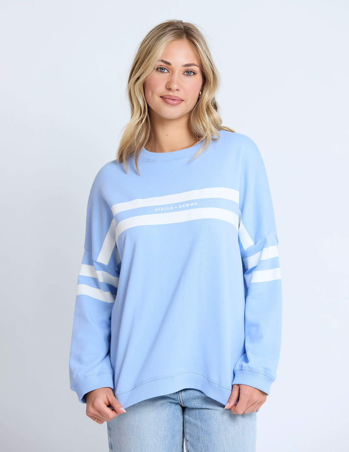 Stella + Gemma - Newport Sweat Cornflower