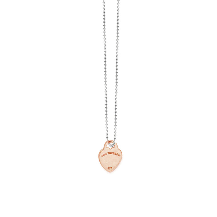 Von Treskow - VT Flat Heart Necklace Rose